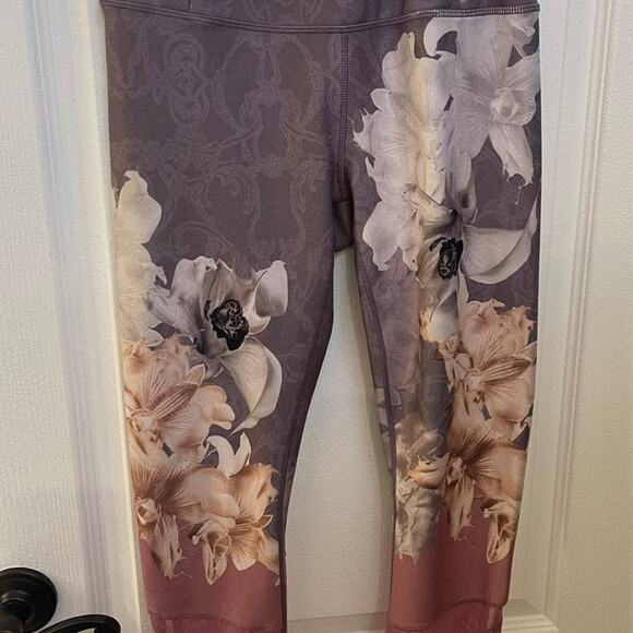 Calia cropped leggings purple/pink floral sz S - Picture 2 of 10